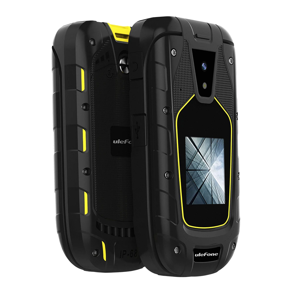 Ulefone Armor флип 2G мобильный телефон 2 4 дюйма 1 44 MTK6261A 32 МБ ОЗУ 64 Мб ПЗУ 1.3MP задняя
