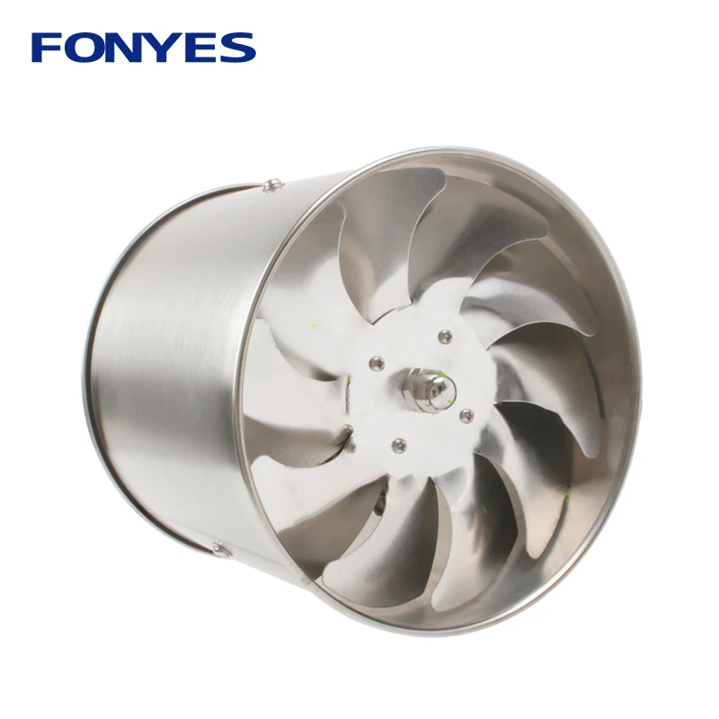 stainless steel 4 inch inline duct fan pipe ventilation exhaust fan air ventilator mini extractor bathroom wall fan 100mm 220V