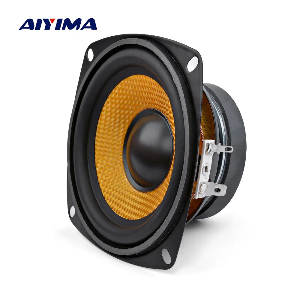 

AIYIMA 1 шт. 4-дюймовый аудио портативный динамик 4 Ом 15 Вт бас динамик DIY профессиональный мультимедийный сабвуфер динамик для звуковой системы