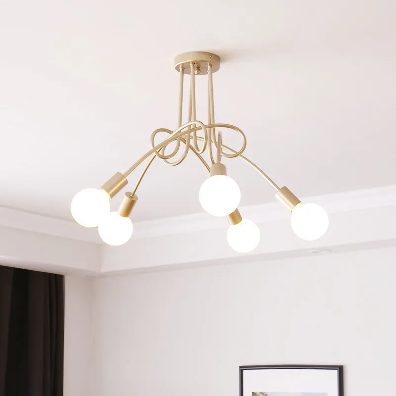 Регулируемая угловая железная клетка чердак лампочка 110/220 В потолочные