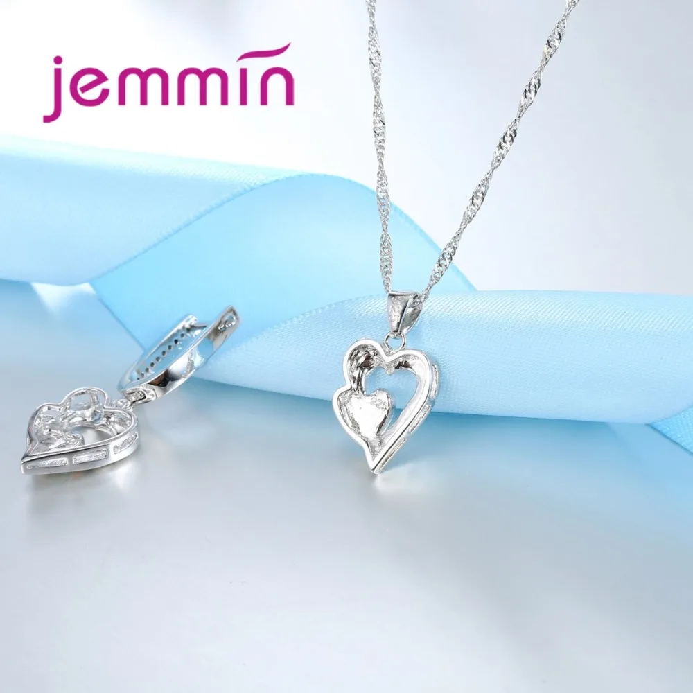 Комплект из колье и серёг серебра 925 пробы с белым опалом|jewelry sets|jewelry sets womenjewelry