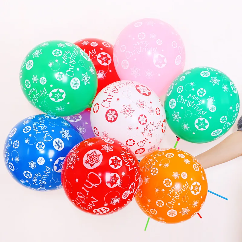 10 шт./лот новые рождественские украшения 12-дюймовые круглые латексные шары 2 8 г