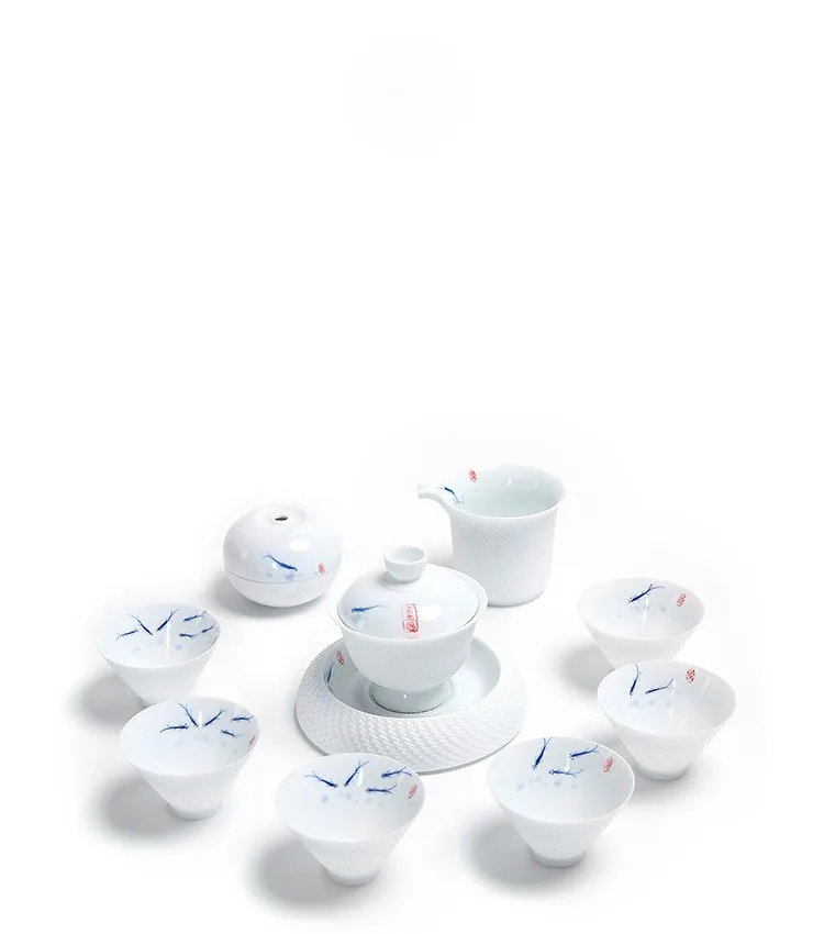 TANGPIN керамический чайник gaiwan чайная чашка рыбные керамические чайные наборы китайский чайный набор кунг-фу
