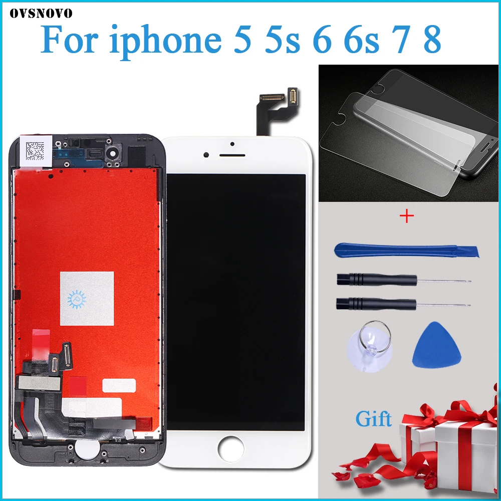 Сменный сенсорный ЖК экран 3D для iPhone7 6plus 8 с дигитайзером в сборе iPhone 6 дисплей без