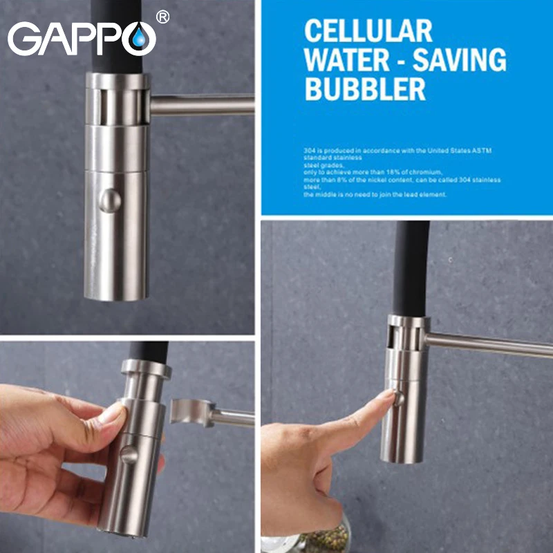 Кухонный Смеситель Gappo выдвижной кран для питьевой воды крепление на раковину