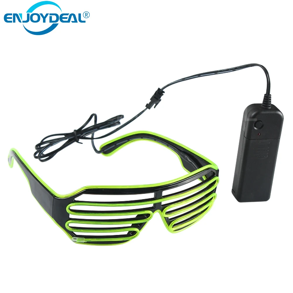 Аксессуары для очков модные неоновые светодиодные очки в форме затвора