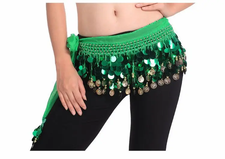 

Lady women Colorful Sexy Belly Dance Hip adult Skirt bellydance Costume Beading dress Coin Belts belly dancing Dancewear