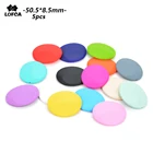 5 шт., силиконовые бусины для прорезывания зубов, 16 цветов