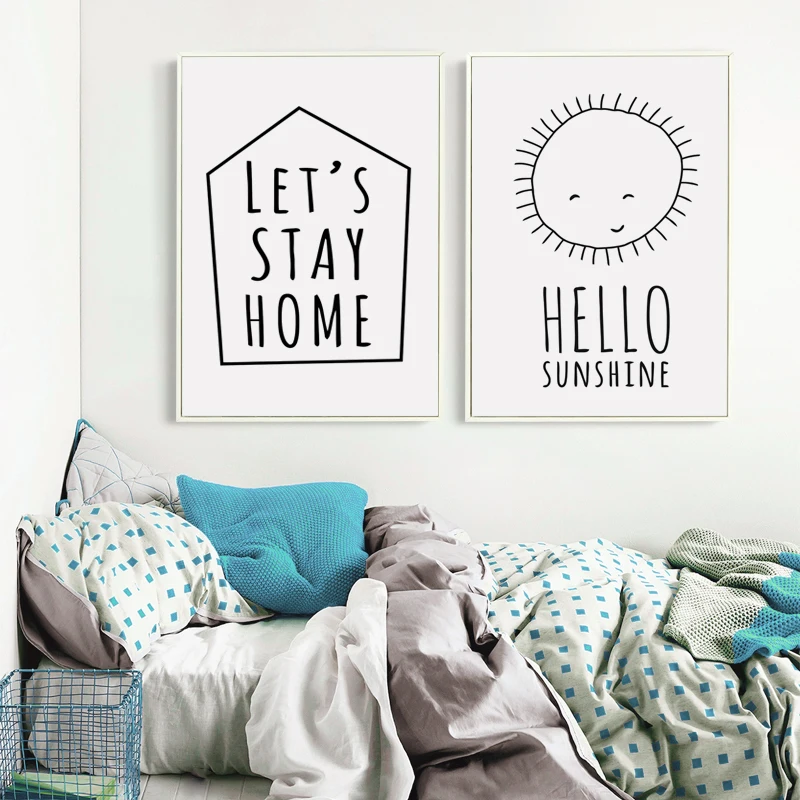 Элегантная поэтическая Скандинавская простая жизнь вдохновляющий холст