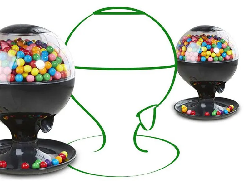 Automatic infrared induction Candy Machine Gumball Dispenser Kids' Gift Sweet Mini Bubble Gum Sugar Pots | Дом и сад
