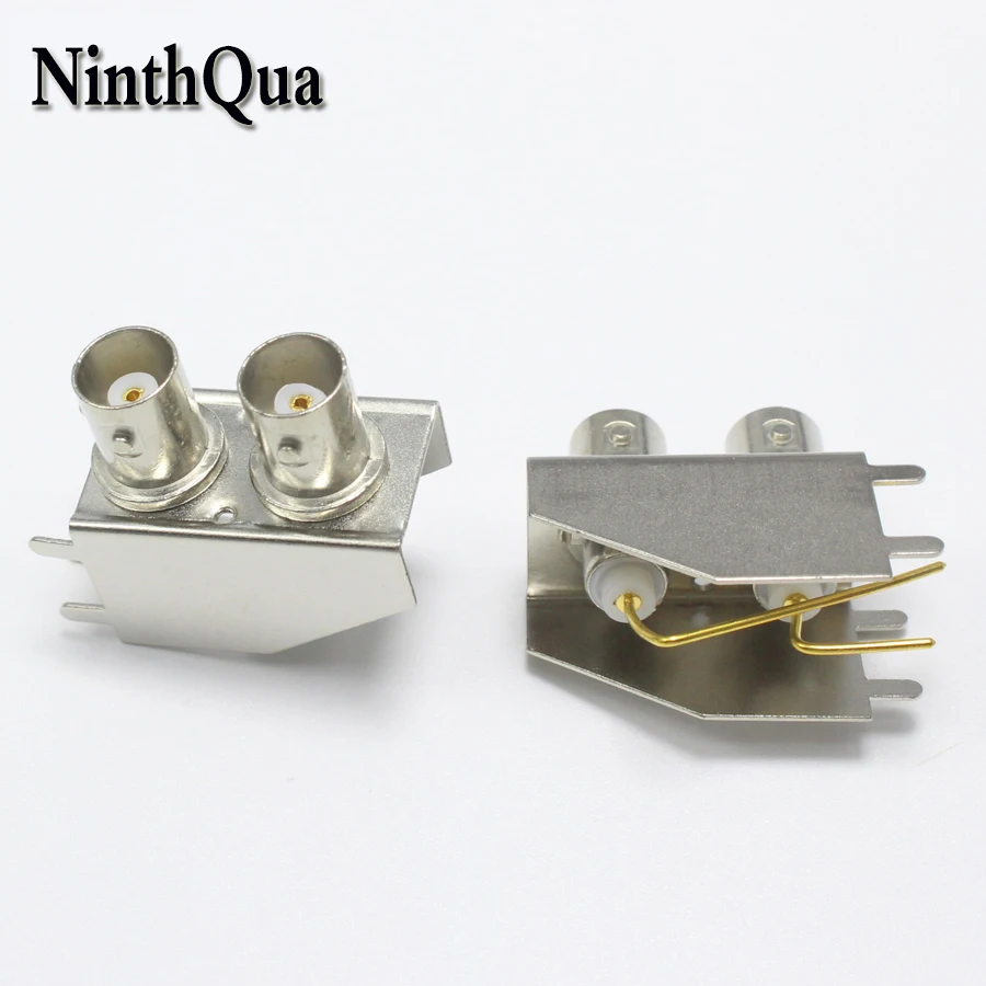 1 шт. 2Pin BNC разъем двухрядный Q9 гнездовой для монитора Соединительный CCTV камера