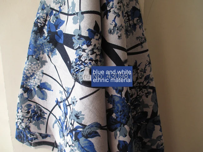 В китайском этническом синий и белый ткань мягкий хлопок белье материал ремесел