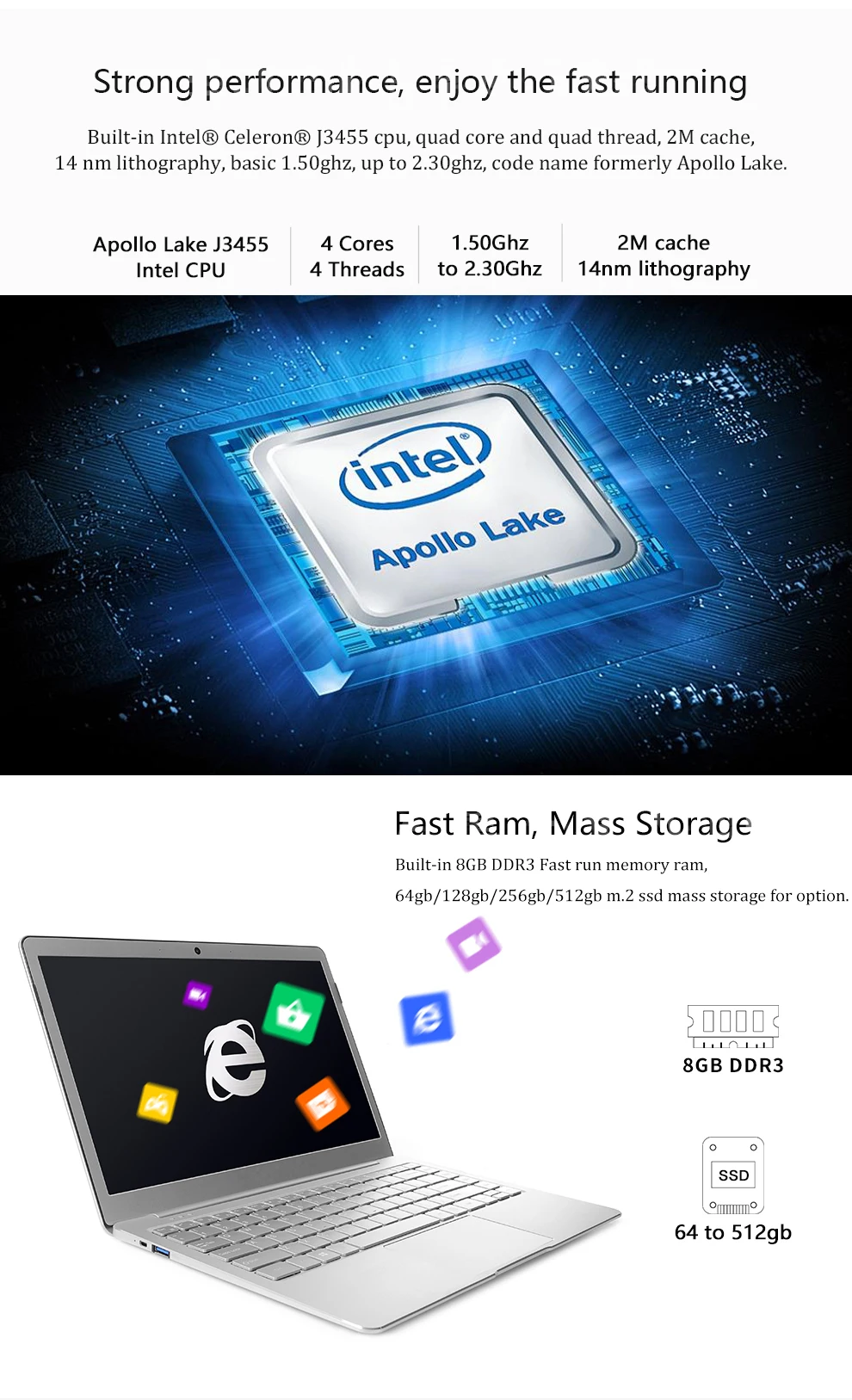 13,3 дюймовые ноутбуки 1920X1080P FHD 8 ГБ ОЗУ 128G 256G 512G SSD ips Intel J3455 четырехъядерный Windows 10 Системный ноутбук компьютер ноутбук
