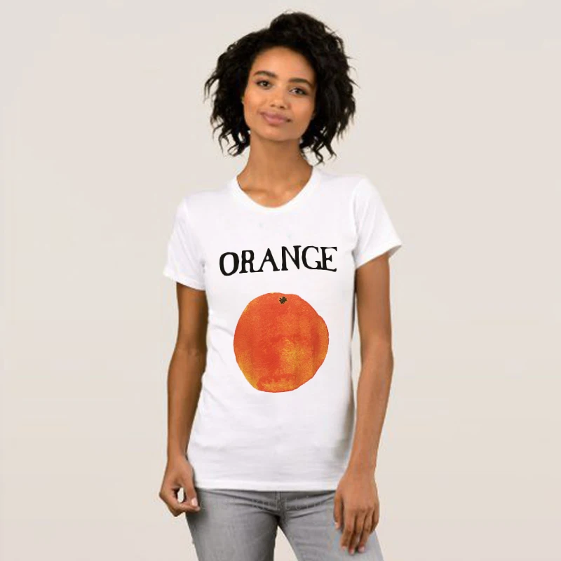 Women Fashion Fruits Summer T-shirt Funny Casual Short Sleeve Tops | Женская одежда