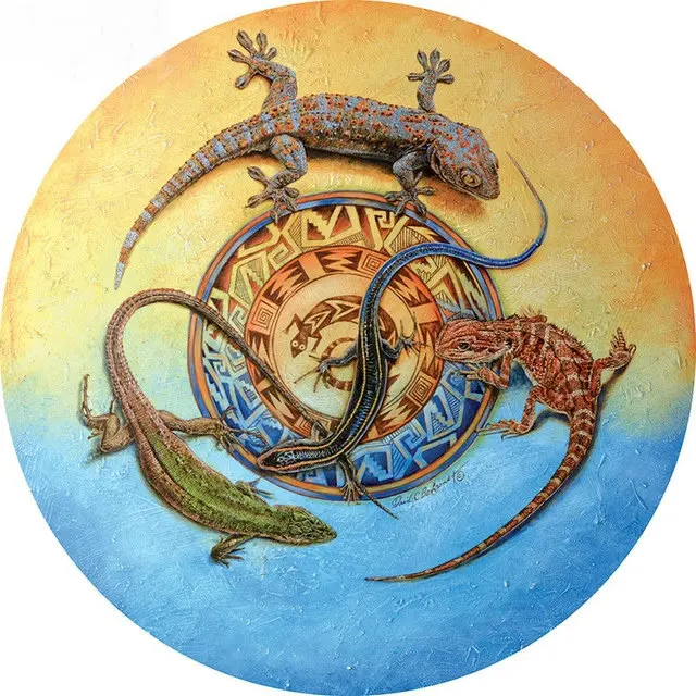 5D DIY Алмазная вышивка gecko картина крестиком ящерица полностью квадратные Стразы с