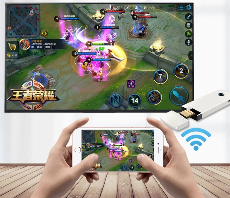 Беспроводной Wi-Fi HDMI ключ телефон к телевизору видео адаптер для iPad iPhone XS MAX XR X 5 6 7 8 SAMSUNG S8 S9 для HUAWEI P20 P30 Android
