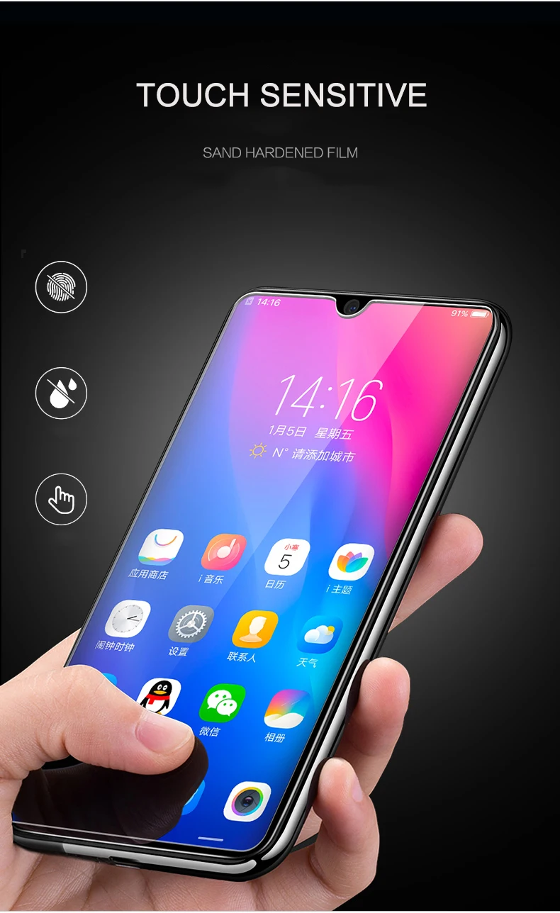 2 шт./лот закаленное стекло для huawei P30 P30 Lite защита экрана против Blu-Ray стекло для huawei P30 lite защитная пленка