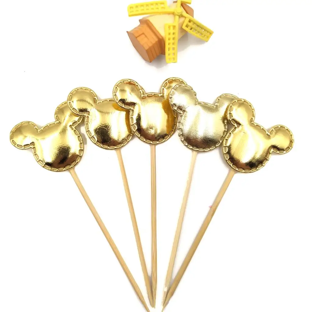 5 шт. Микки Маус кекс Топпер С Днем Рождения Декор Дети пользу фестиваль вечерние