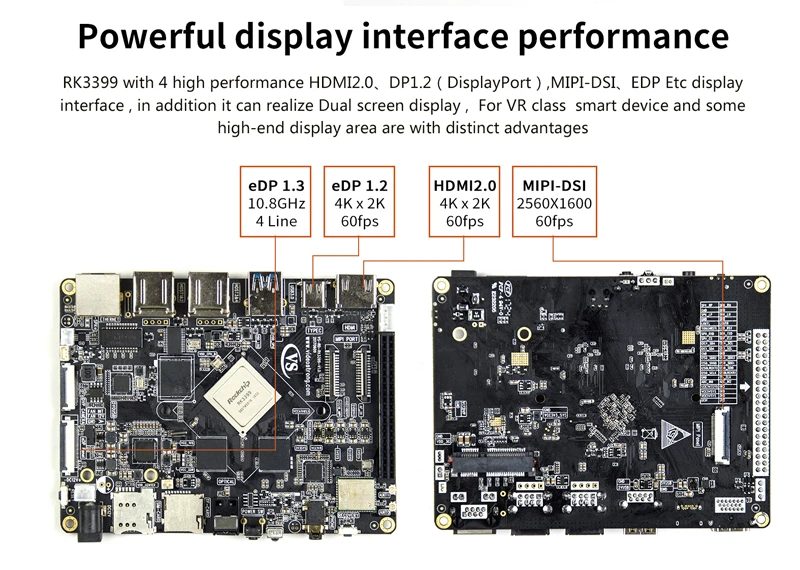 QV-RD RK3399 макетная плата 6 ядро 64bit A72 ARM Android Ubuntu(убунту-операционная система макетная плата 2/4GB LPDDR3+ 16 GB/32 ГБ памяти на носителе eMMC