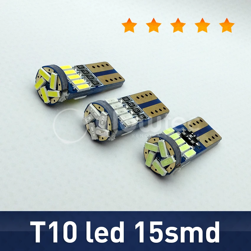 1 шт. LED T10 canbus led W5W Canbus t10 15smd 3014 неполярный свет внешний GLOWTEC | Автомобили и