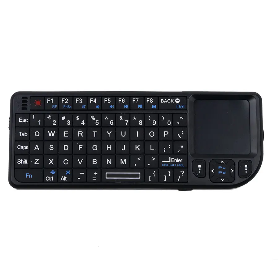 Беспроводная ручная клавиатура Kebidumei 2 4G RF Qwerty Touchpad Mouse 3 в 1 маленькая и изысканная