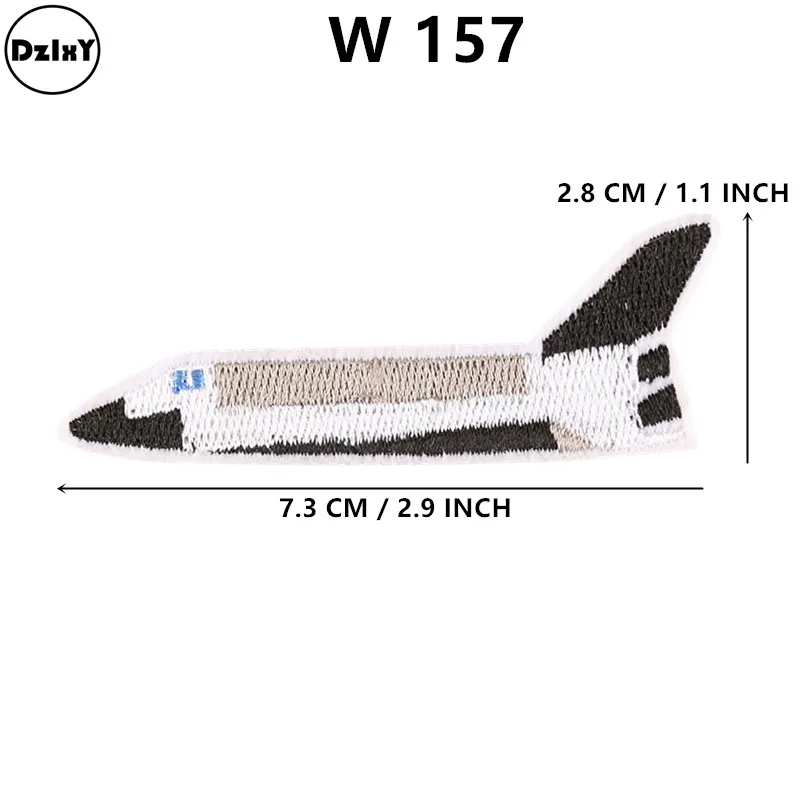 1-PCS-W-157 46 стилей) нашивки инопланетяне для одежды НЛО вышитые аппликации железо на космонавте значки полосы планеты наклейки на одежду - Цвет: 1-PCS-W-157
