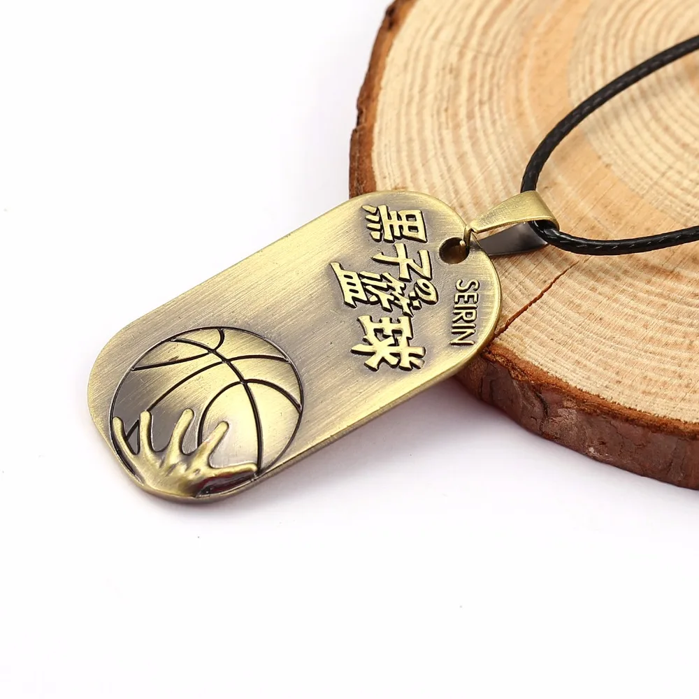 HSIC JEWELRY Аниме Kuroko Tetsuya кулон с биркой для собак мужчин винтажный Бронзовый