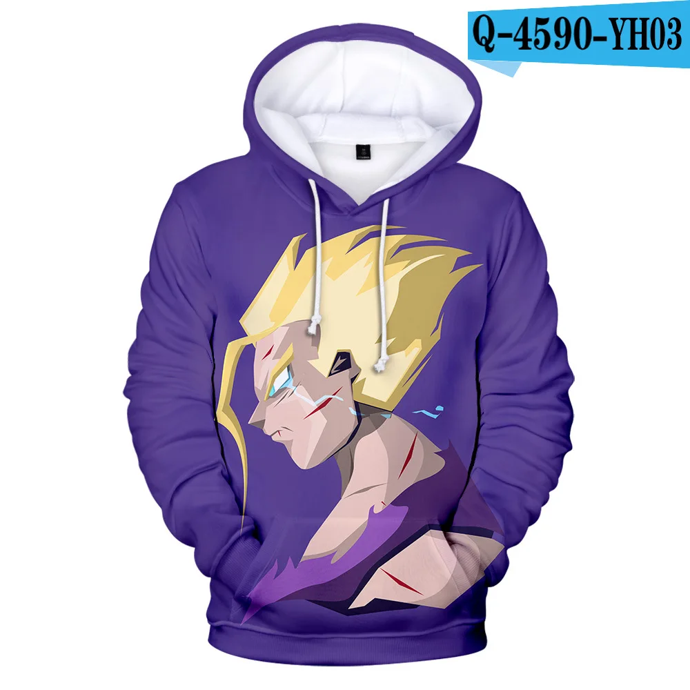 Anime Hoodie Dragon Ball Z Pocket Hooded Sweatshirt Kid Goku 3D Hoodies Pullovers Men Women Long Sleeve Outerwear Poleron Hombre - Цвет: A