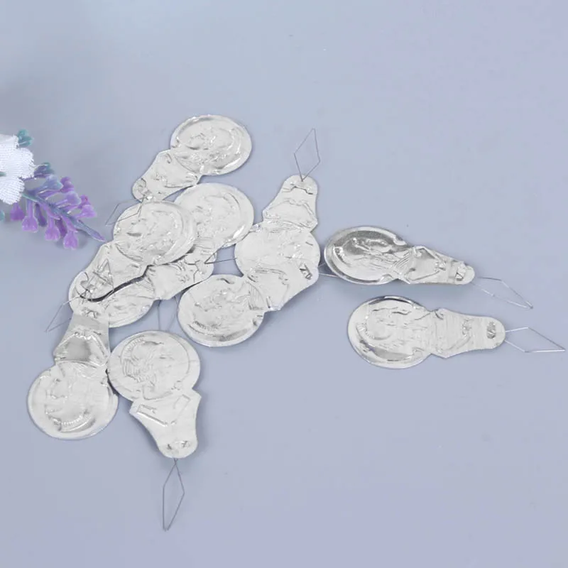Серебряный лук игла для проволоки Threader стежка вставки ручная машина швейный