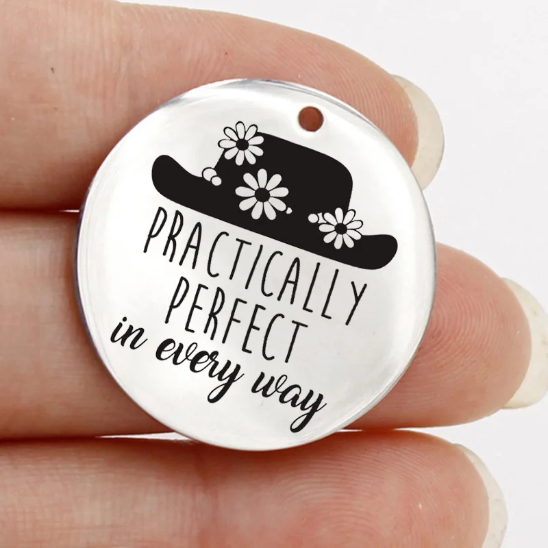 Ladyfun настраиваемый Шарм из нержавеющей стали кулон Мэри Поппинс практически