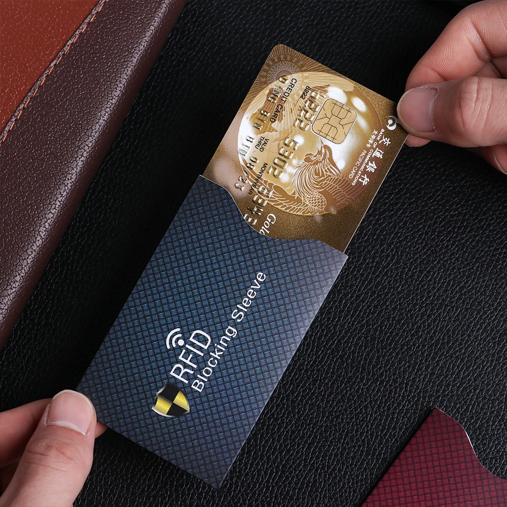5 шт., защита от кражи для RFID, защита для кредитных карт, блокировка, держатель для карт, рукав, кожаный чехол, Защита, Чехол для банковских карт, новинка