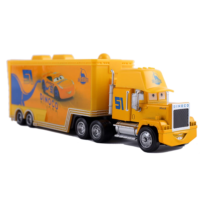 Disney Pixar Cars 3 Cars 2 Крус Рамирез Мак дядя № 51 Dinoco грузовик 1:55 литья под давлением сплава автомобиля Модель подарок на день рождения мальчик малыш