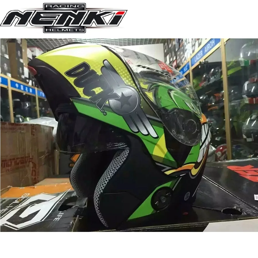 Бесплатная доставка 1 шт. NENKI DOT шлем с полным лицевым покрытием Capacete Casco Casque