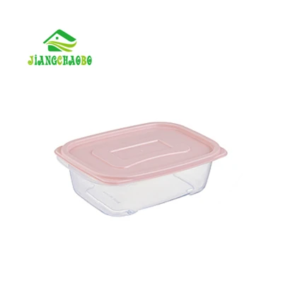 S Pink JiangChaoBo Кухня Еда ящик для хранения холодильник яйцо овощи фрукты Пластик с крышкой, для хранения пищи коробка прозрачная коробка для хранения - Цвет: S Pink