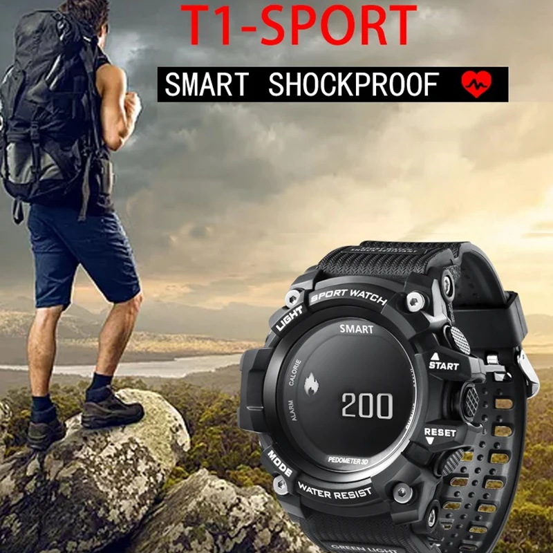 FREZEN спортивные умные часы монитор сердечного ритма IP68 Водонепроницаемый T1 OLED