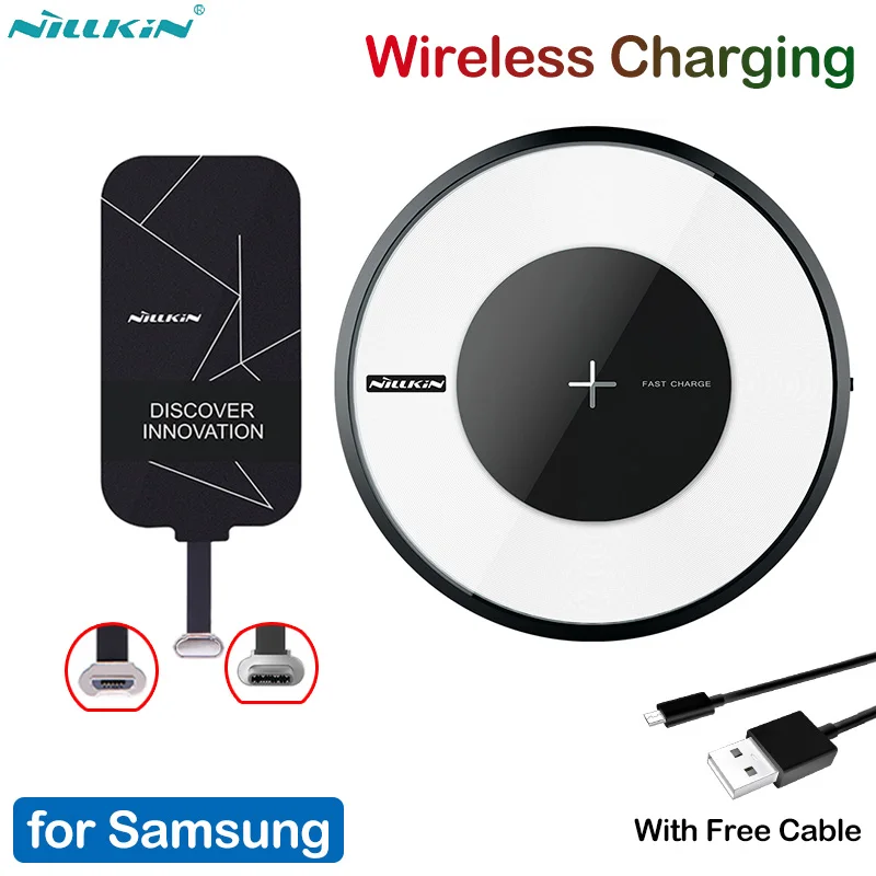 Nillkin Micro USB Type C приемник Qi Беспроводное зарядное устройство для Samsung Galaxy S8 S9 S10 + Plus