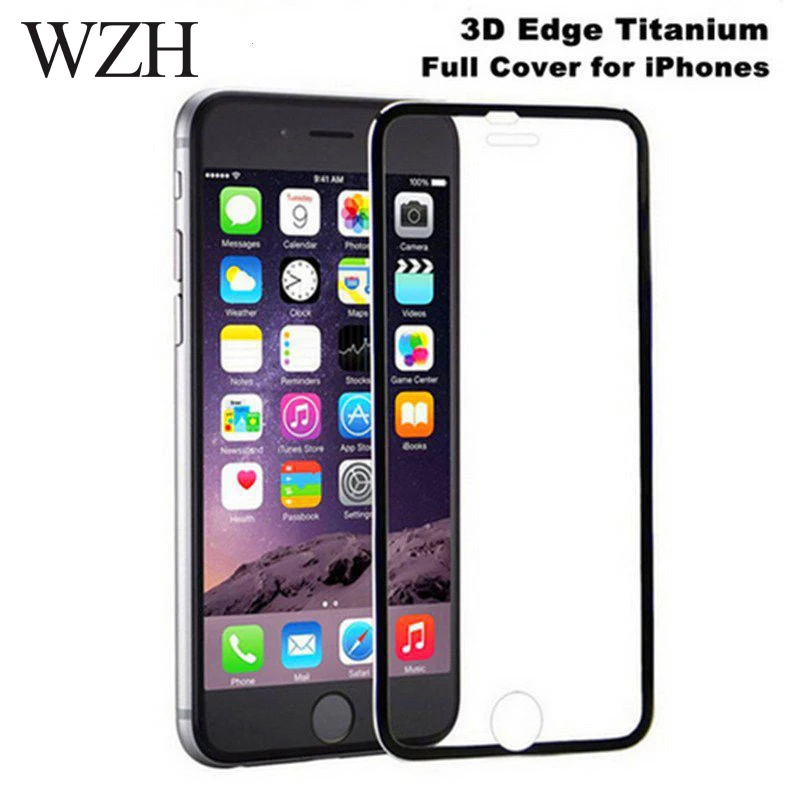 3D закаленное стекло из алюминиевого сплава для iphone 6 6S 7 Plus 5 5S SE Full 9H Защитная