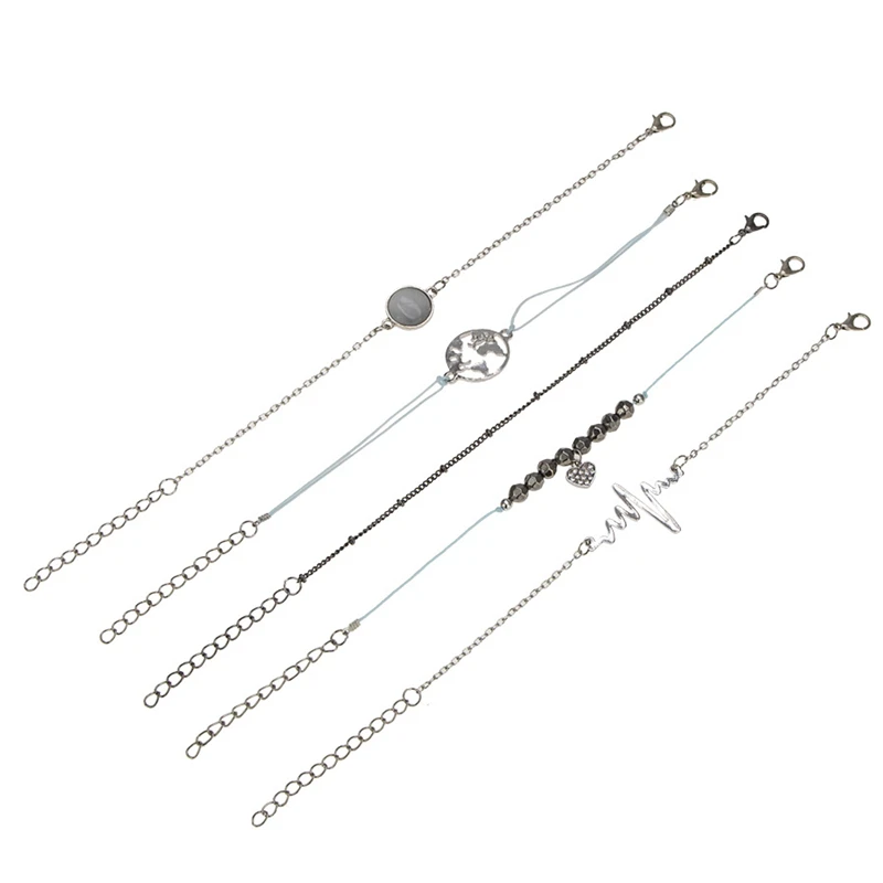 Летняя Мода Цыганский браслет ретро бисером молния Любовь Темперамент женский