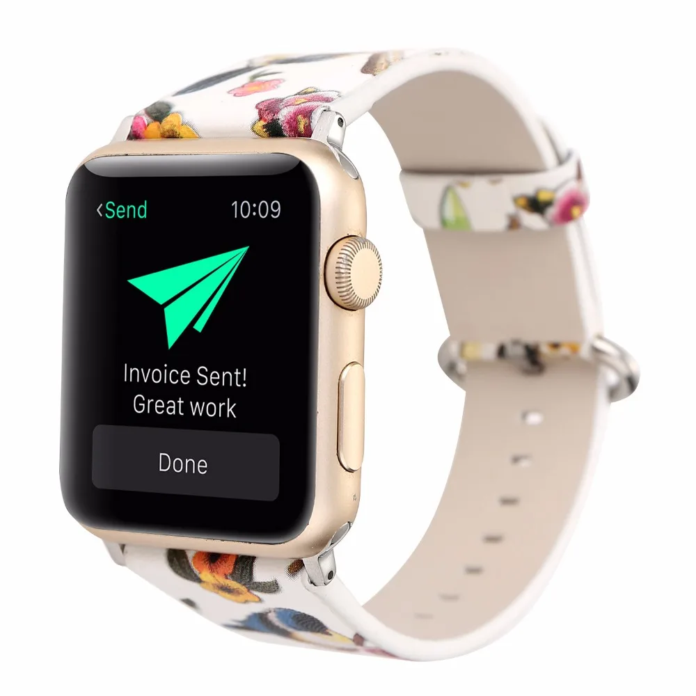 Фото Ремешок для часов Apple Watch из натуральной кожи 38/42 мм сменный ремешок с застежкой Ремешок для часов Apple Watch из натуральной кожи 38/42 мм сменный ремешок с застежкой