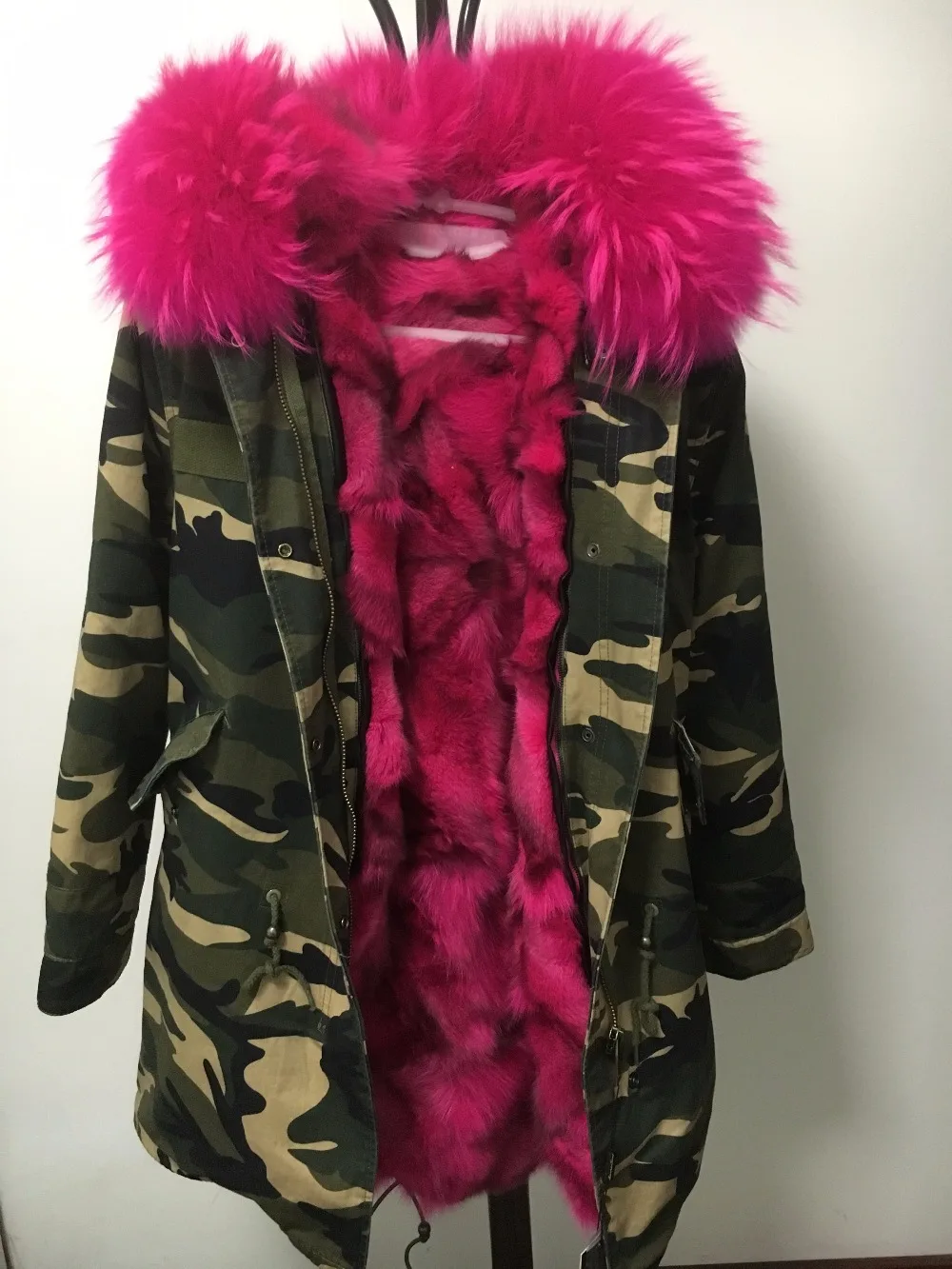 Новинка 2017 длинная камуфляжная зимняя куртка женская верхняя одежда толстые