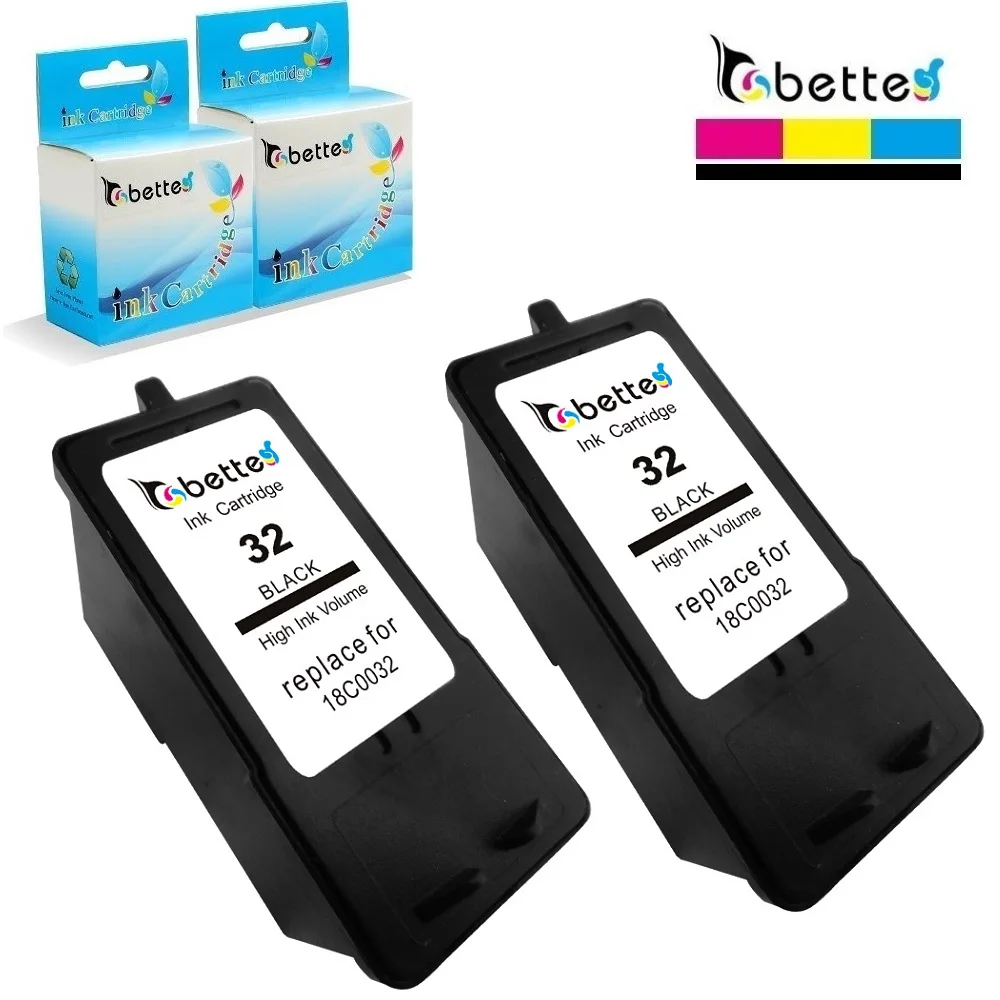 2PK чернильные картриджи для принтера Lexmark 32 18C0032 P4330 P4350 P6200 P6250 P6350 P910 P915 X3350 X4300 X5250