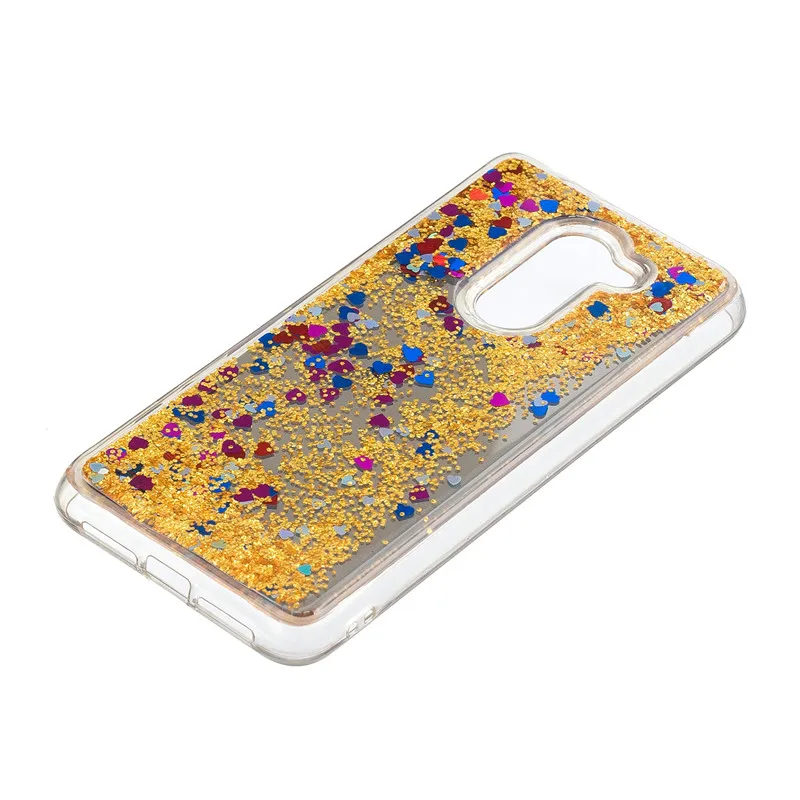 Блестящий чехол для телефона с динамической жидкостью и зыбучим песком Alcatel 3X