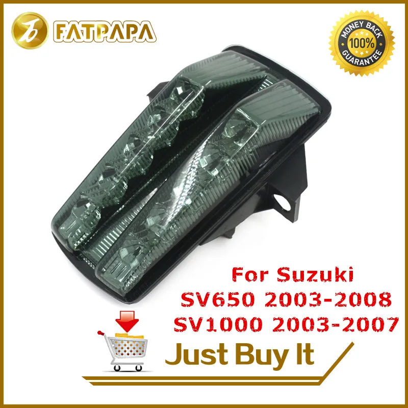 

Motorcycle Accessories Rear tail light LED Rear Brake Turn Signal Tail Light Taillights Fit For Suzuki SV650 SV1000 2003-2008