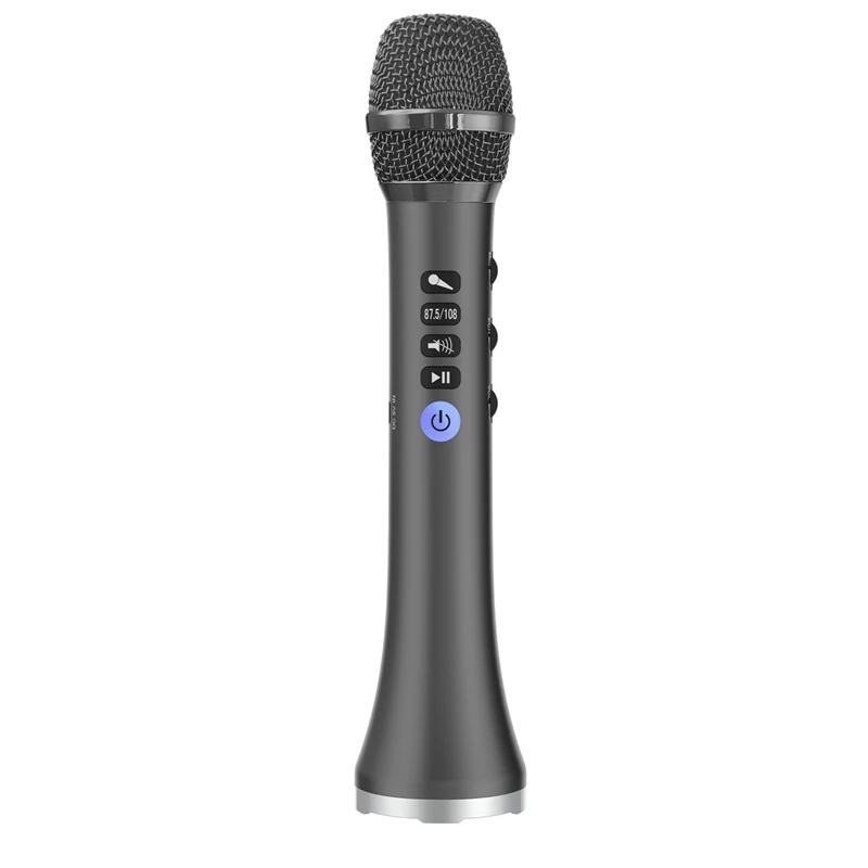 Фото AABB L 698D Профессиональный 20 Вт Портативный беспроводной Bluetooth караоке микрофон