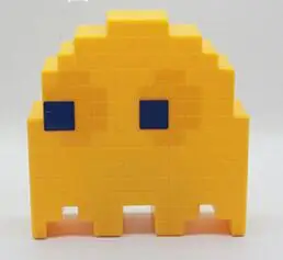 yellow PacMan лампа призрак светодиодный ночник многоцветный мультфильм ночные светильники USB перезаряжаемые для детей детской украшения освещение - Испускаемый цвет: yellow