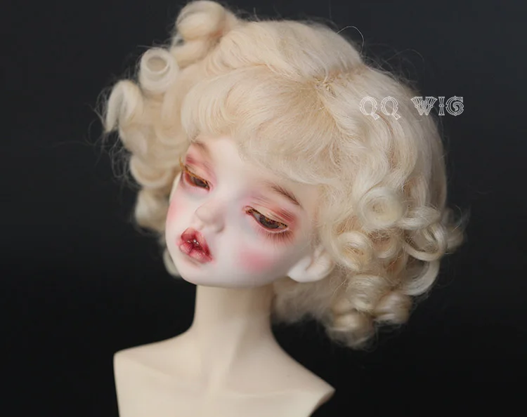 Стиль 1/4 Bjd парик мохер милые модные волнистые Bjd парик Sd парик