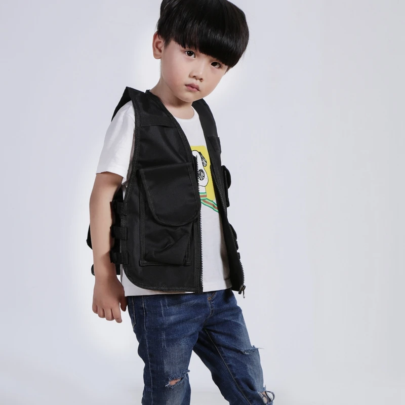 Детская износостойкая дышащая охотничья жилетка военный тактический жилет