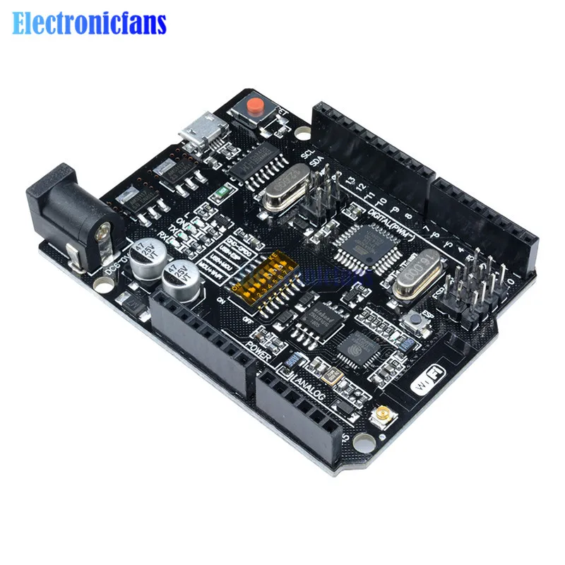 Конвертер для NodeMCU WeMos ESP8266 UNO Wi Fi R3 ATmega328P 32 Мб памяти USB TTL CH340G CH340 совместим с Arduino