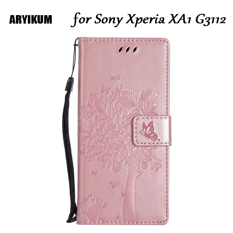 Чехлы для телефонов ARYIKUM чехол для sony хperia XA1 для sony XA1 чехол G3121 G3112 G3123 G3116 Двойной Бумажник откидная крышка кожаный чехол