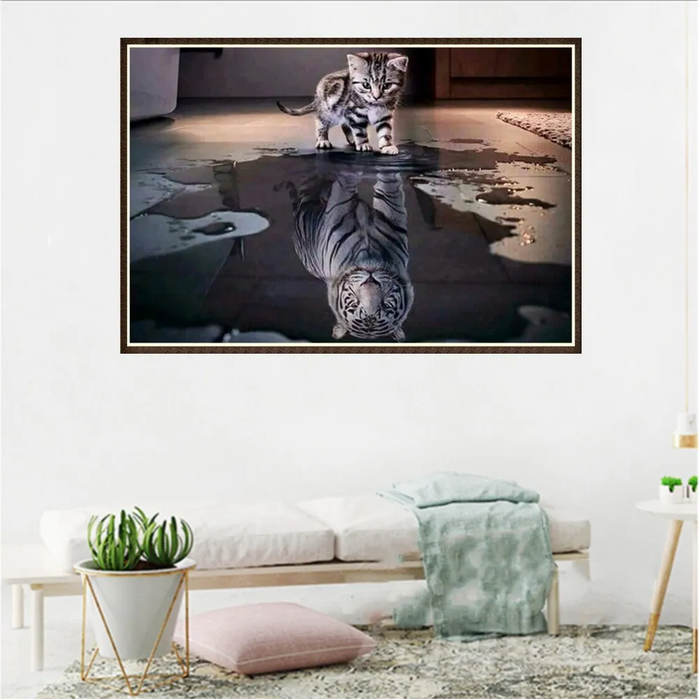 5d полный дрель алмаз живопись кошки diy мозаика алмазная вышивка крестиком wall art